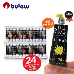 US art supply 24colors 12ml artist oil color paint set