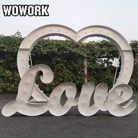Arches de mariage en forme de cœur WOWORK faites à la main pour la location d'événements de mariage 2026