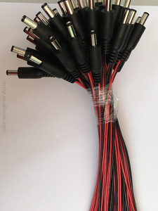 Conector CC China 1007 20Awg 5.5X2.1 RoHS para 300V 80C para Electrónica, Arnés de Cables Rojo y Negro, Cableado Eléctrico - Product Image 6