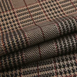 Garn gefärbte Textilien Jacquard Brokat Tessuti Stoff Japan Karo Mantel Tartan Plaid Stoff für Hosen