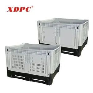 Pallet Box Plastic XDPC 1210 Folding Mesh Plastic Pallet Box Container Cage