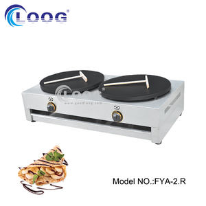 Machine à crêpes industrielle à <span class=keywords><strong>gaz</strong></span> GPL en fonte, modèle commercial, <span class=keywords><strong>double</strong></span> plaque, prix - Product Image 4