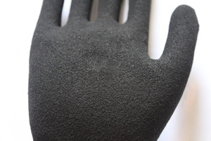 ZMSAFETY 15 قفازات العمل الملفوفة من النايلون مطلية بالخيش قفازات السلامة المطلية بالنايلون قفازات ماكسي فليكس - Product Image 5