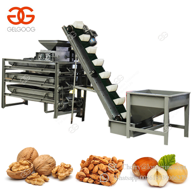 Noisette Huller Hazelnut Dehusker Apricot Kernel Cracking Machine Almond Cracker Walnut Shelling Machine