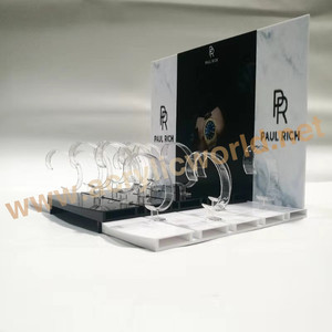 Estante de exhibición de reloj OEM de alto brillo personalizado con soporte de exhibición de bloque de reloj de anillo C Acrílico - Product Image 6