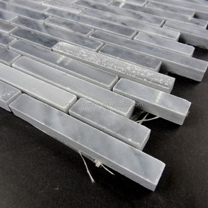 Ý màu xám gạch đá cẩm thạch đá sàn nhà bếp khảm <span class=keywords><strong>Kit</strong></span> Kat Dải Gạch Mosaic - Product Image 3