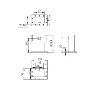 Golfgeleider accessoires, aluminium golfgeleider voor magnetron magnetron