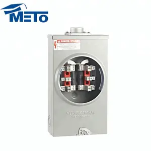 Meto single phase 20amp meter socket individual meter base