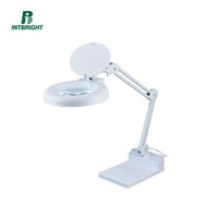 Optical test Equipment 5X Diopter Foldable Magnifying Glass Lamp Jewellers Loupe LED Table Lamp with Magnifier
