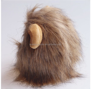 Lustige Katze Löwe Mähne Perücke niedlichen wasch baren Halloween Plüsch Katzen hut - Product Image 4