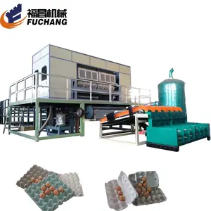 Waste paper pulp egg-dish production line egg box making equipment egg packing tray producing machinery