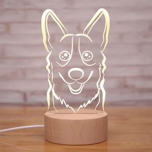 Venta al por mayor decorativa Led lindo perro lámpara <span class=keywords><strong>de</strong></span> <span class=keywords><strong>mesa</strong></span> <span class=keywords><strong>de</strong></span> <span class=keywords><strong>madera</strong></span> Base <span class=keywords><strong>de</strong></span> <span class=keywords><strong>madera</strong></span> lámpara <span class=keywords><strong>de</strong></span> escritorio Led - Product Image 6