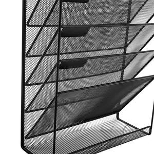 Nhà Máy Giá kim loại màu đen Treo Tường 5 lớp văn phòng giữ tập tin treo tường tập tin tổ chức Lưới lưu trữ giá Manila thư mục - Product Image 6