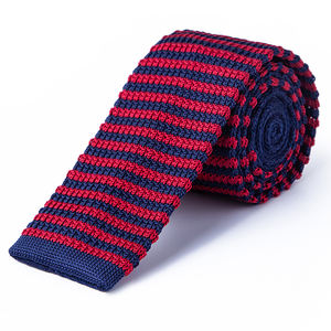 <span class=keywords><strong>Cravate</strong></span> en tricot de haute qualité pour hommes, <span class=keywords><strong>cravate</strong></span> en tricot rouge et <span class=keywords><strong>bleu</strong></span> foncé, corbata - Product Image 5