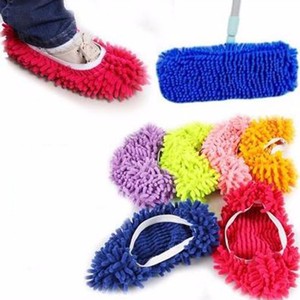 Factory Wholesale Foot Socks Shoes Floor Cleaner Floor Dust <strong>Cleaning</strong> <strong>Slippers</strong> Mop Wipe Shoe Cover Mophead - Product Image 4