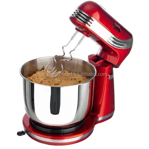 Home Electric Stand Mixer XJ-13406 Stand / Table Dough Hook Flat Beater Beater Ejector Button Mixing Bowl Free Spare Parts Hotel