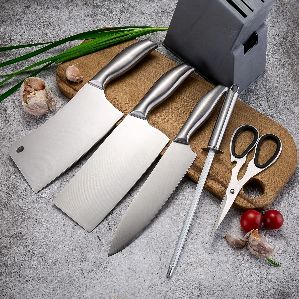 Hot Sale 6 piece stainless steel Kitchen knife set for kitchen