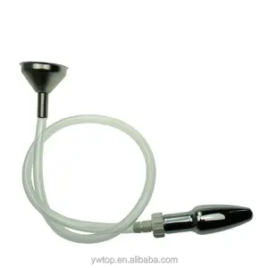 Imbuto di metallo Tubo Clistere Siringa Anale Kit di Pulizia Vaginale Anale Spina Butt Plug Soffione doccia Prodotti