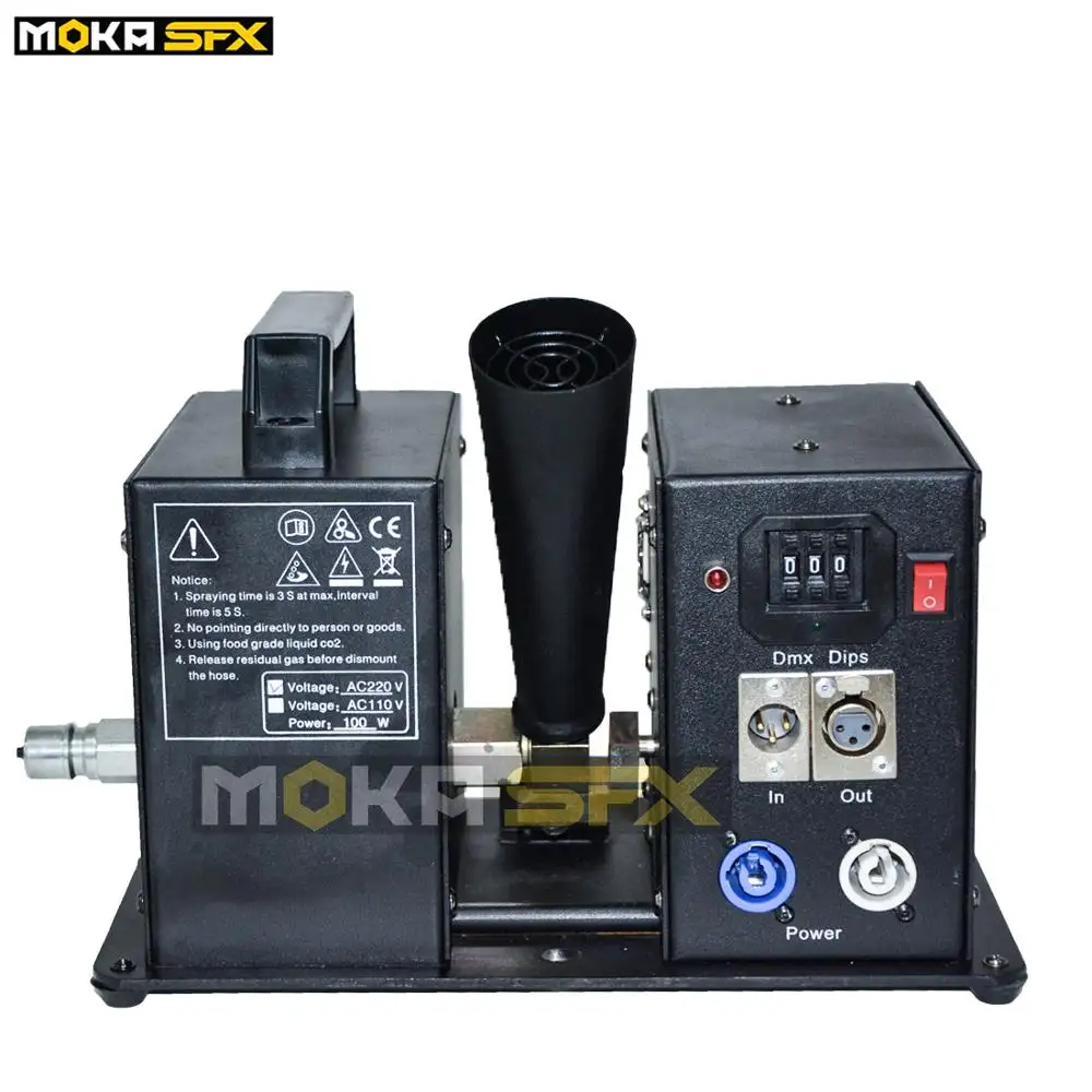 MOKA-MK-C11Swing de chorro de CO2 DMX512, Control de alta calidad, máquina de humo antiniebla, efectos especiales, decoración profesional