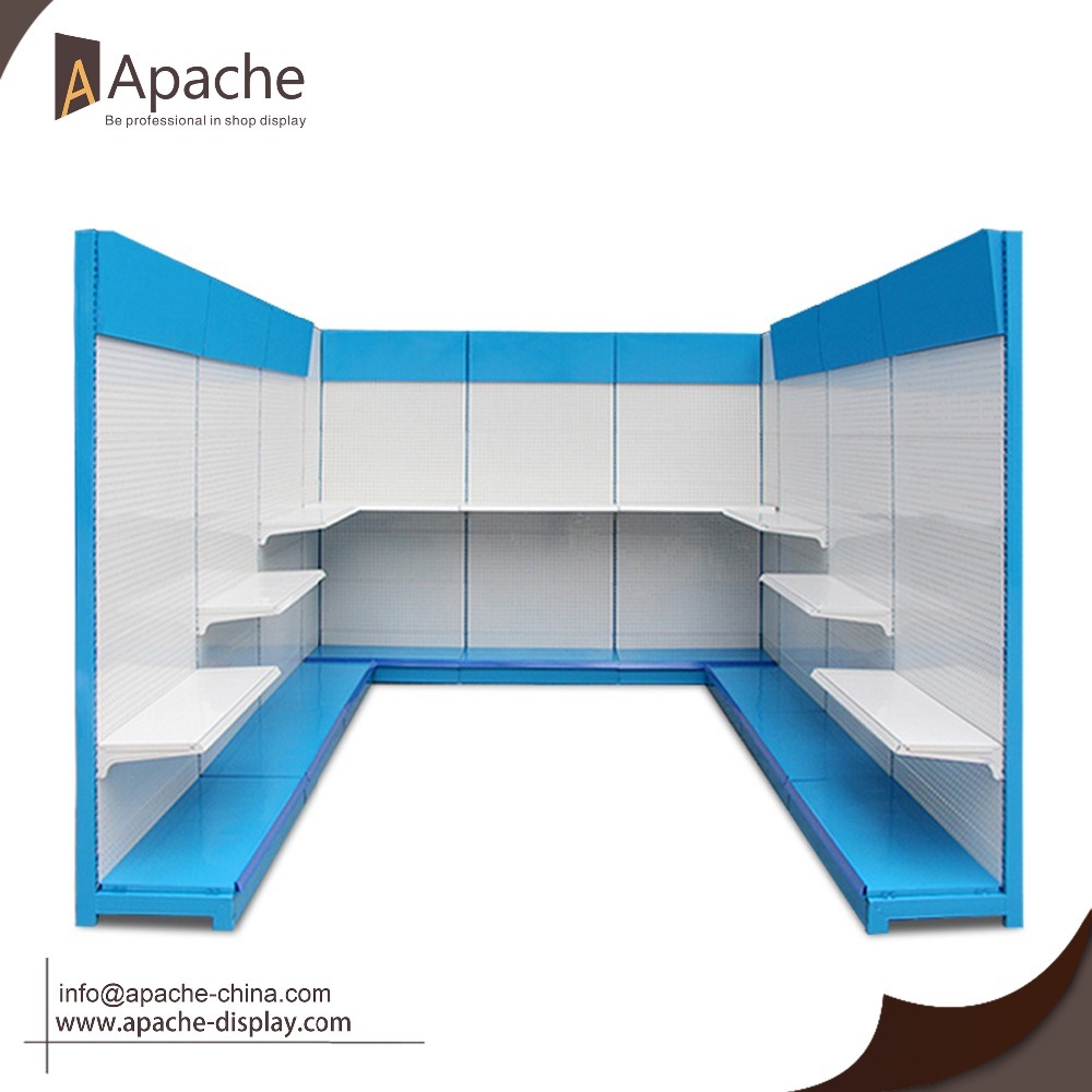 Customized Hot Selling Standing Pegboard Display Metal Display Stands Tool Display Stand With Wheels — view 5
