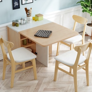 Venta al por mayor fiesta de reunión plegable de madera comer mesa con cajones - Product Image 6