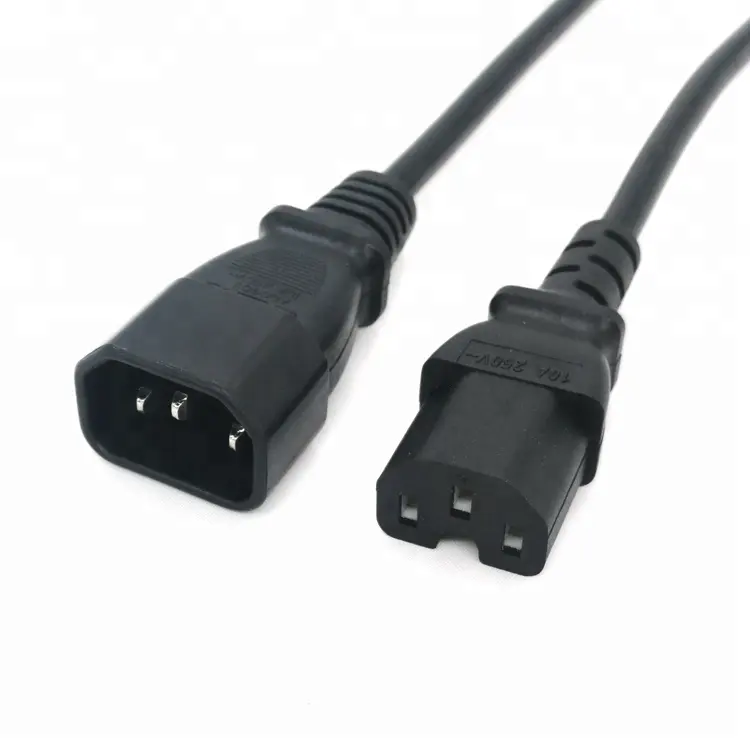 10A 250V Verlängerung kabel IEC 60320 C14 bis C15 Netz kabel