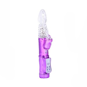 Vibrador femenino de silicona con rotación de 360 grados, vibrador femenino de 36 velocidades con rotación de, masaje con imágenes de conejo púrpura