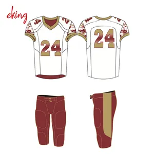 Su misura sublimazione football americano jersey pantaloni uniforme