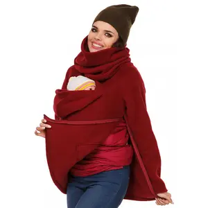 Куртка-кенгуру с держателем для ребенка, Женская куртка-переноска для беременных, куртка с капюшоном, верхняя одежда, пальто для беременных, повседневная одежда