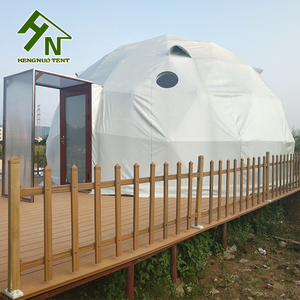 China Lieferanten Hotel Camping Fertighäuser Resort <span class=keywords><strong>Glamping</strong></span> Geodätische Kuppel Haus Zelt mit Oberlicht - Product Image 1