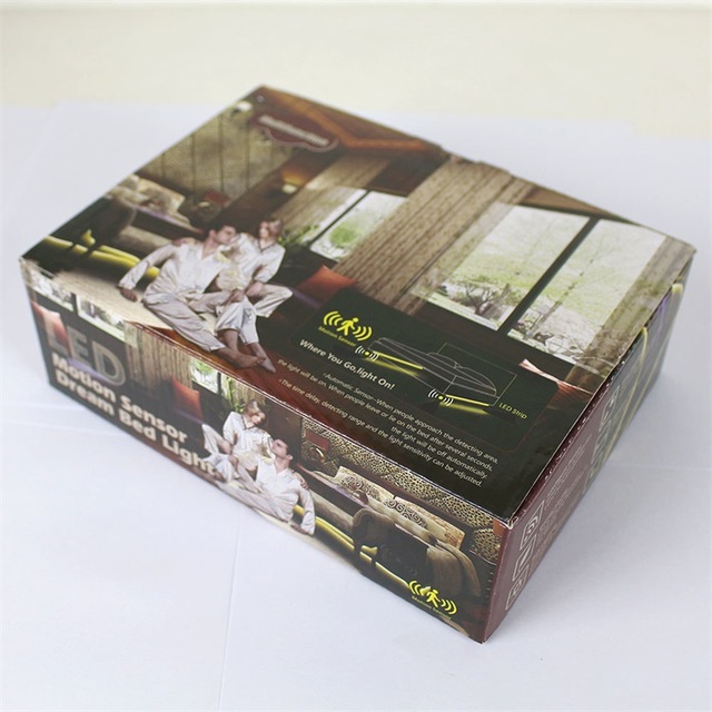 Motion Activated Under Bed LED Light 2x LED Strips 2x Motion Sensors 12V 12W Night Light for Bedroom Sofa