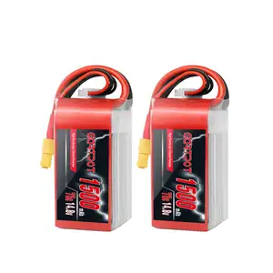 Las baterías RC de alta velocidad 75C 4S 14,8 V 1500mAh Lipo batería para RC helicóptero Drone UAV FPV coche barco Drone