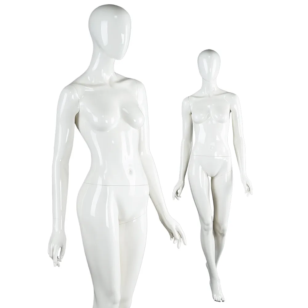 Glossy life size white fiberglass window decorative clothes dummy custom sexy full body fashion female mannequin for sale