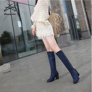 Nuovi Arrivi: <span class=keywords><strong>Stivali</strong></span> Lunghi da <span class=keywords><strong>Donna</strong></span> Economici di Marca alla Moda, <span class=keywords><strong>Stivali</strong></span> Invernali al Ginocchio Bianchi - Product Image 6