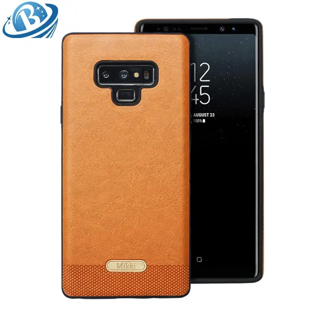 For Samsung Galaxy Note 9 Mikki New Goods Business Leather Case Soft TPU Leather Mobile Phone Case Shell