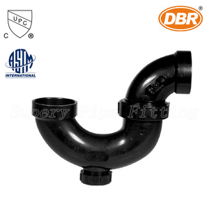 Bẫy Rãnh Loại <span class=keywords><strong>P</strong></span> ABS <span class=keywords><strong>PVC</strong></span> Có Lỗ Kiểm Tra Để Thoát Nước Thoát Nước - Product Image 4