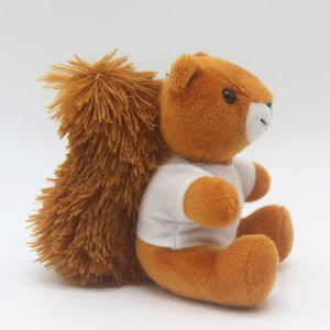 Divers porte-clés en peluche en forme d'écureuil, jouets pendentifs pour sac, petit animal en peluche personnalisé, porte-clés en peluche douce en forme d'écureuil - Product Image 3