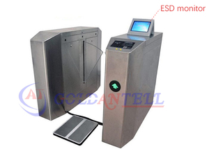 Système de sécurité à télécommande par bouton, mécanisme de contrôle d'accès par empreinte digitale, tourniquet à clapet pour solutions de portail intérieur - Product Image 4