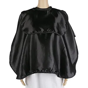 B316 Water Resistant Styling Barber Shop Cut Hair Cape Adjustable Soft Satin Hair Cut Cape