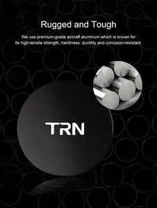 Custodia rigida portatile impermeabile in lega di alluminio TRN per auricolari in-ear, personalizzabile con logo - Product Image 5