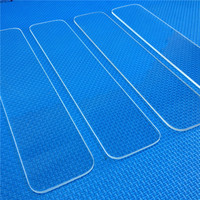 HM Clear Quartz Cover Slip Microscope Lab Glass Slides Microscope Glass Cover Prepared Cover Slips