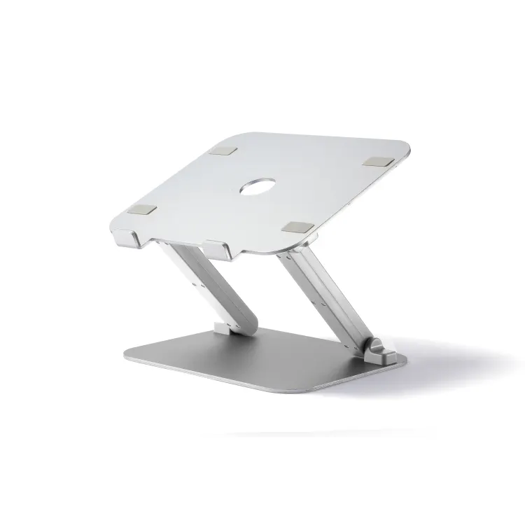 Metal aluminium vertical foldable height adjustable portable flexible 17 inch laptop stand