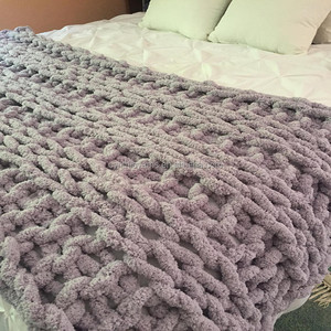 Cynthia 100% Sợi Chenille Dày Chunky Tay Đan Móc - Product Image 5