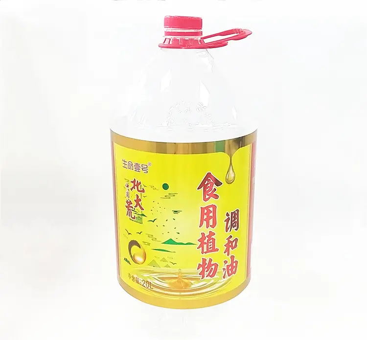 Custom 5L/20L Edible Oil Bottle Stickers Label Food Stickers labels Self Adhesive 5L/20L Bottle Sticker Label