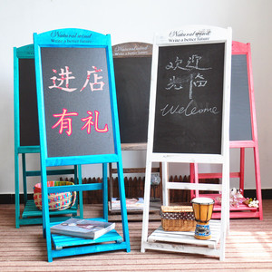 Estante Plegable de Madera para Decoración del Hogar con Tablero de Exhibición, Pizarra Pequeña para Niños - Product Image 6