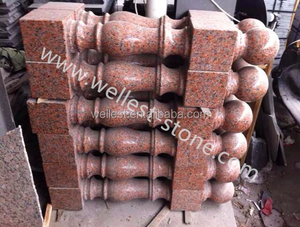 Polierte G562 Granit Geländer Günstige Ahorn Rot Granit Baluster und Balkon Geländer - Product Image 3