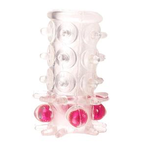 Adult Sexspielzeug für Männer Penis verlängerung Penis hülle mit Perlen Kristall Kondom Penis hülle - Product Image 4