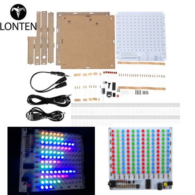 VU Meter Board 12 Stereo Music Spectrum - DIY LED Indicator For Amplifier Sound Display Audio Spectrum Display
