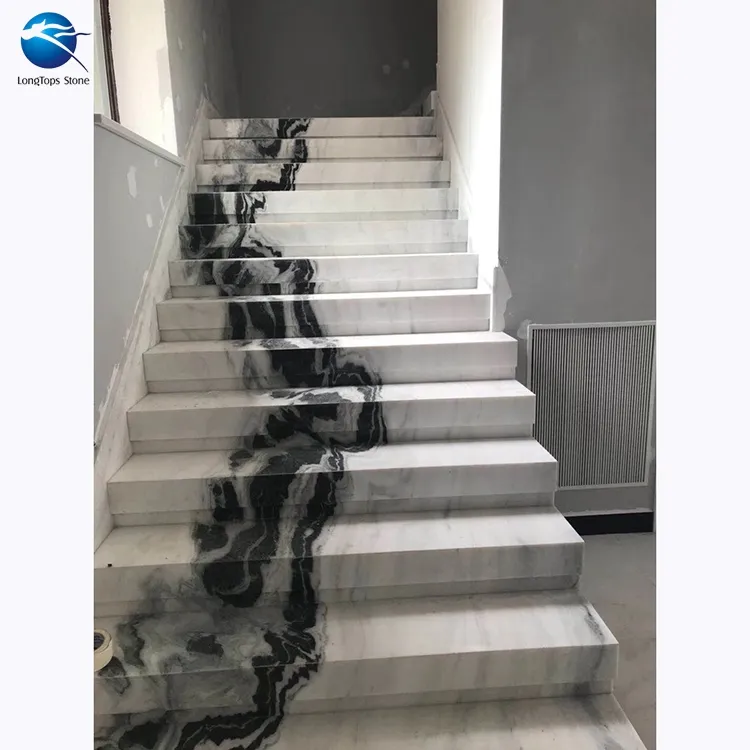 चीन निर्माता गर्म बेच अद्भुत पांडा सीढ़ियों के लिए सफेद टाइल्स फ़र्श