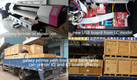 Impresora de Banners con Cabezal DX5 UD-3212LD Galaxy Plotter de 10 Pies con Tinta Eco Solvente